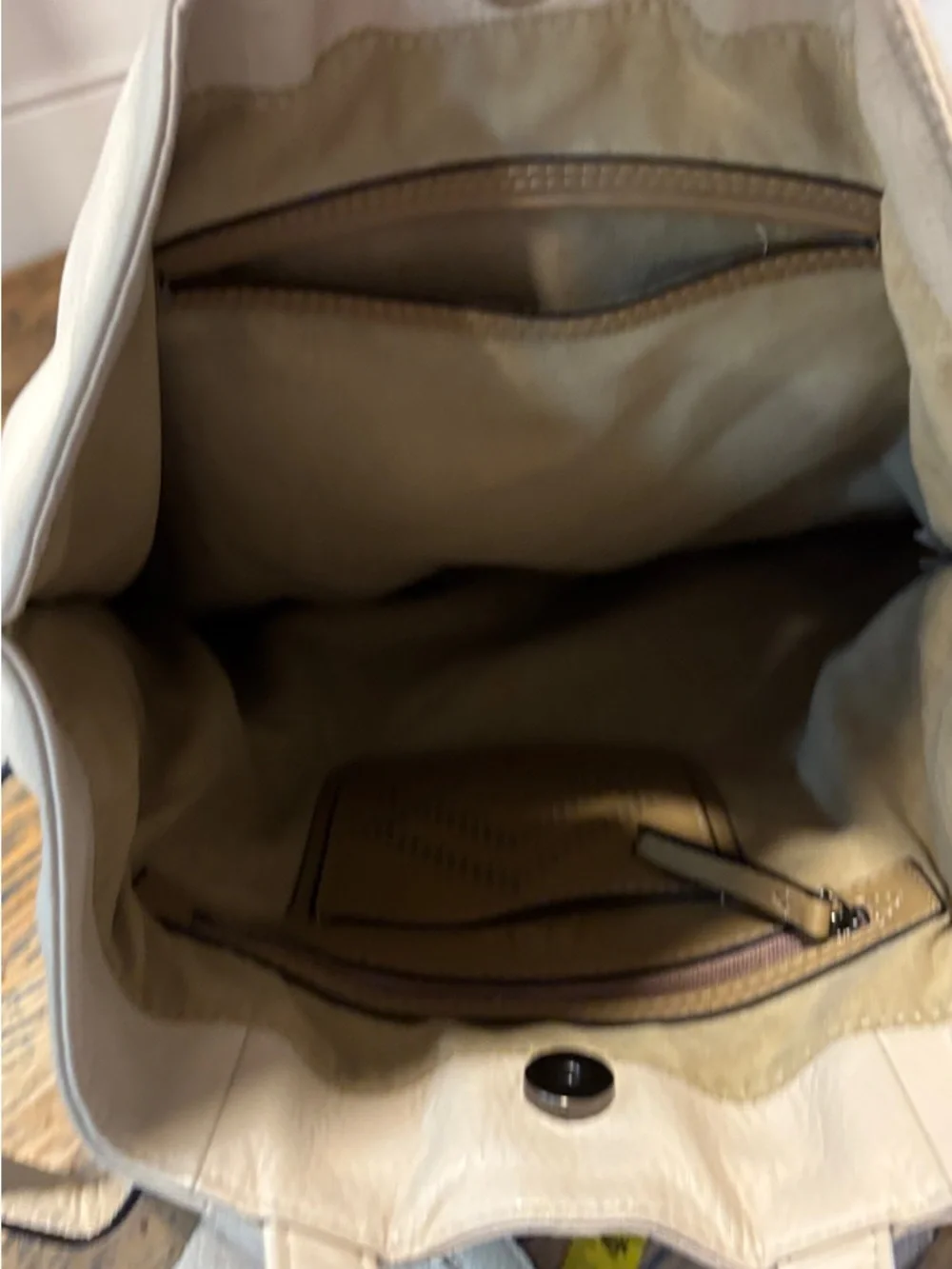 PHILO Beige Convertible Backpack - Picture 12 of 16